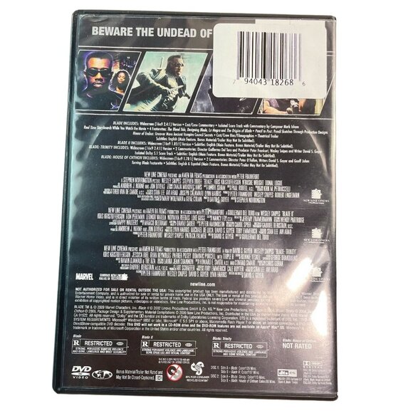 Wesley Snips Blade Vampire Horror Movie Collection Four DVD Set u - Picture 2 of 2